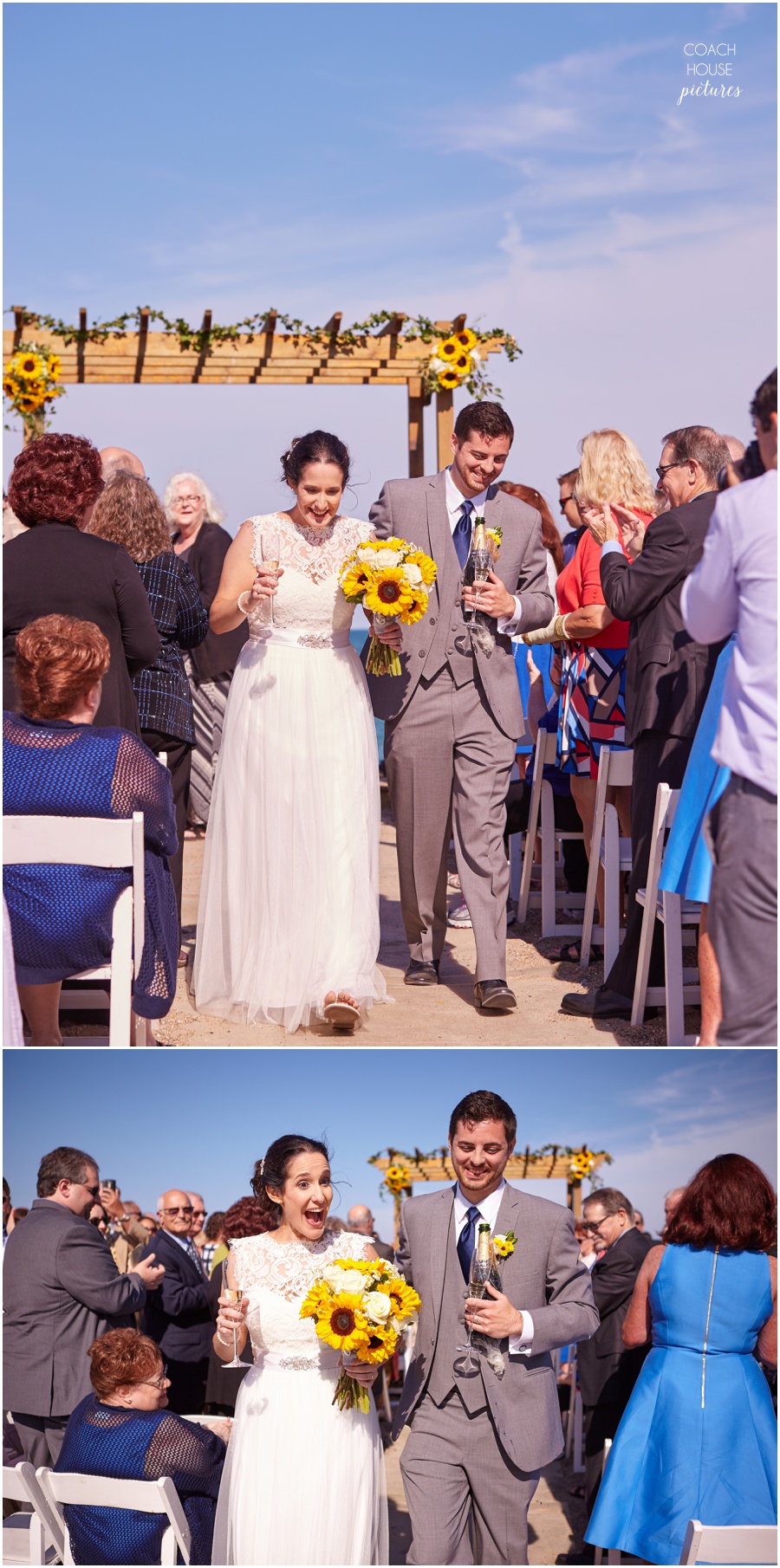 Chicago summer beach wedding